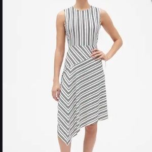 *NEW* BANANA REPUBLIC Stripe Asymmetrical Dress